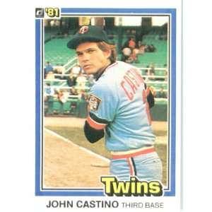  1981 Donruss # 488 John Castino Minnesota Twins Baseball 
