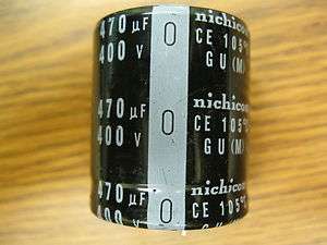 Nichicon CE 105 c GU (M) 400v 400 Volt 470 uF Capacitor  