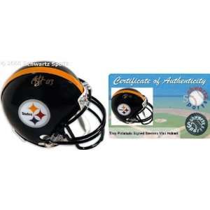 Troy Polamalu Pittsburgh Steelers Autographed Riddell Replica Mini 