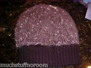 Simply Vera Wang Black Winter hat knit srp $35 NEW  