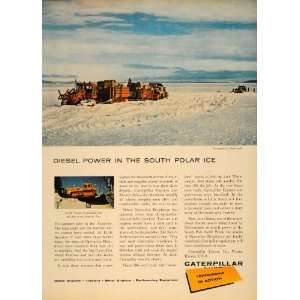  1956 Ad Caterpillar Tractor Co. A D8 South Polar Ice 