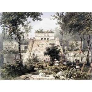  Castle at Tulumc by Frederick Catherwood 30.00X22.13. Art 