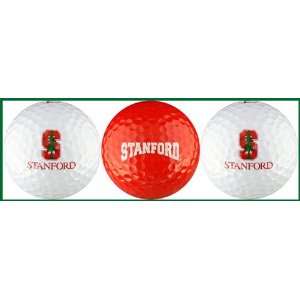  Stanford University Cardinal Golf Balls 3 Piece Gift Set 