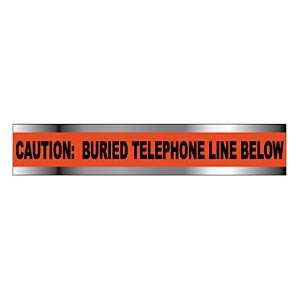 Detectable Underground Warning Tape   Caution Buried Telephone Line 