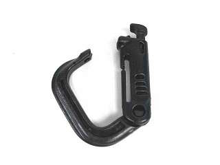 Grimloc D Ring Locking Molle Carabiner 4pcs Pack Black  
