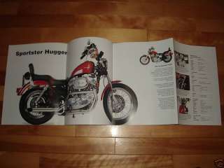 HARLEY DAVIDSON POSTER 1996 XLH HUGGER/SPORTSTER 1200  