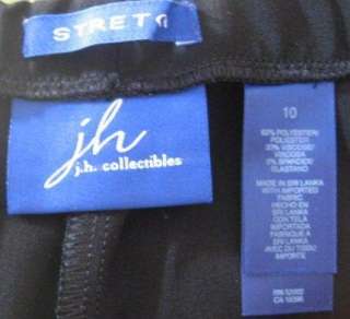 NWT JH Collectibles Black Pants 10 Stretch  