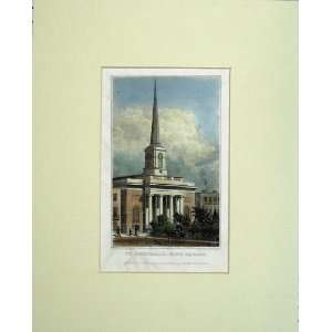  1828 Exterior View St Barnabas King Square Steeple