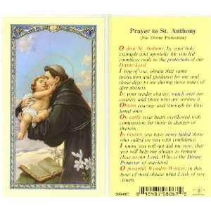  St. Anthony   Divine Protection Holy Card (800 067)   10 