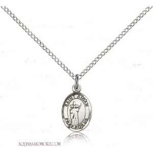 St. Aidan of Lindesfarne Small Sterling Silver Medal
