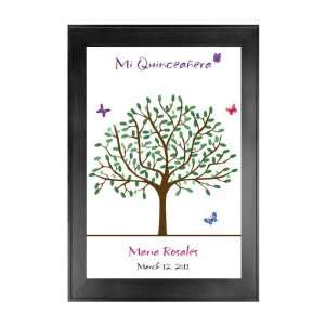  Quinceanera Guest Book Tree # 1 Butterflies 24x36 For 