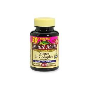  Nature Made Super B Complex with Vitamin C, Tablets 150ea 