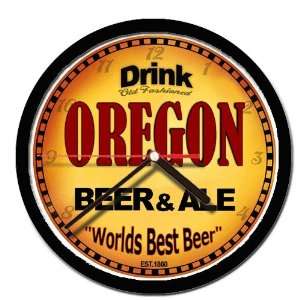 OREGON beer and ale cerveza wall clock