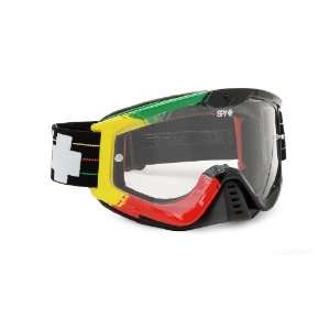  Spy Optic Whip Clear Lens Goggles with Jamrock Frame 