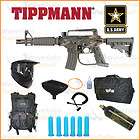 Tippmann US ARMY Alpha Black Camo GXG Tac Vest Gun Marker Sniper Set 