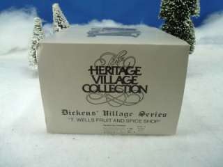 Dept 56 Dickens Village T. Wells Fruit & Spice Shop (232)  