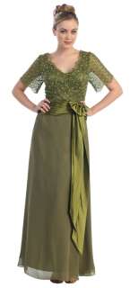 Short Sleeve Mother Of The Bride Special Event Dress  