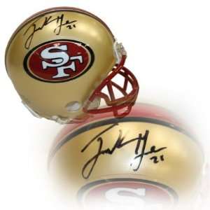  Frank Gore Autographed Mini Helmet   Autographed NFL Mini 