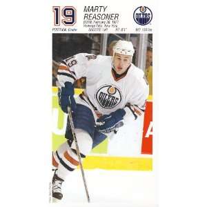  Marty Reasoner #19   Edmonton Oilers 3.75 x 6.75 (approx 