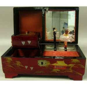  Vintage Asian Jewel Box with Dancers