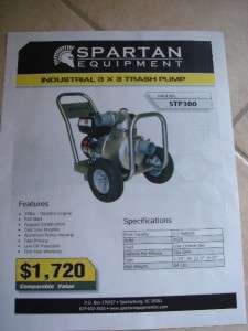 New Spartan Industrial Diesel Generator, Gas Gen, Press Washer, Air 