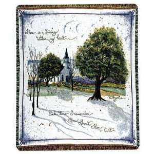  New   How Great Thou Art Religious Tapestry Throw 50 x 