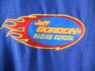 RACE USED JEFF GORDON RACING SCHOOL FIRESUIT 1 PC SIZE L SFI RATED 3 