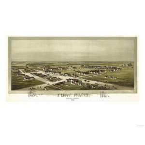  Fort Reno, Oklahoma   Panoramic Map Premium Poster Print 