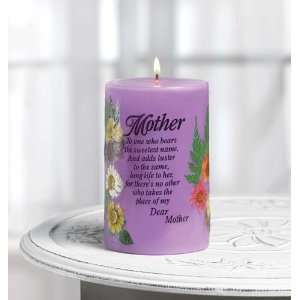  Mother Mom Candle Poem Chamomile Tea Scent Dried Flower 