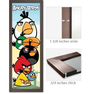  Slate Framed Angry Birds Group 12x36 Poster WP5563
