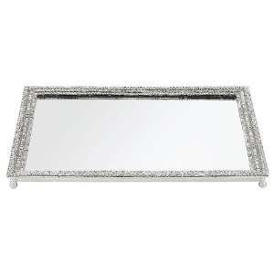 Olivia Riegel Swarovski Crystal Pave 10.75x9 Mirror Glass  Slightly 