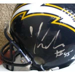   Merriman autographed San Diego Chargers mini helmet 