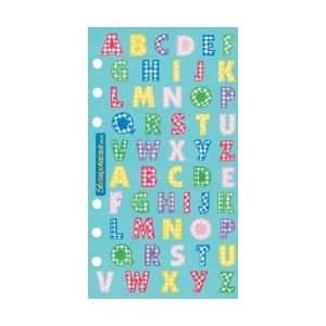  Gingham Alphabet Scrapbook Stickers (SPBS06) Arts, Crafts 