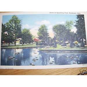  1952 Spaulding Park Muskogee Oklahoma Vintage Postcard 