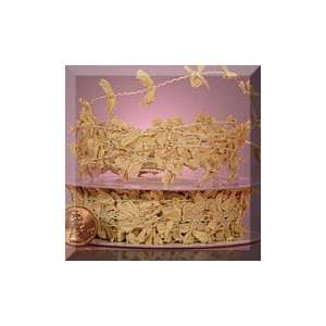  1ea   25yd Natural Lyrical Paper Wired Ribbon Health 