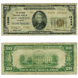   Type 2 $20 Hibernia National Bank of New Orleans, LA (Charter 13688