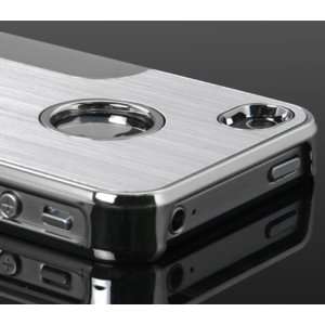  Luxury Steel Chrome Deluxe Case For iPhone 4 4S + Free 