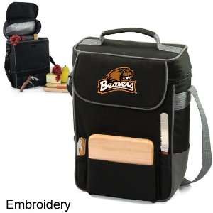  Oregon State Insulated 2 Bottle Wine & Cheese Carrier 