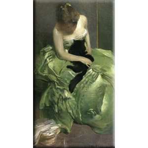  The Green Dress 17x30 Streched Canvas Art by Alexander 