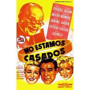  Were Not Married Movie Poster (11 x 17 Inches   28cm x 