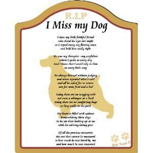   Back (poem for bereavement, missing my dog, memorial for dog, Plaque