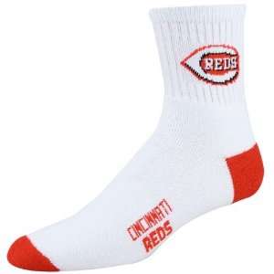  Reds White (501) 10 13 Team Logo Tall Socks
