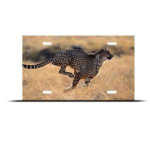 Running Cheetah Novelty Airbrushed Metal License Plate Sign Tag