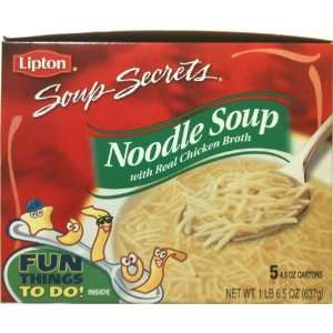 Lipton Soup Secrets Noodle Soup with Real Chicken Broth 5 4.5oz 