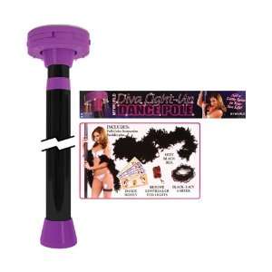 Diva Light up Dance Pole   Color Black & Purple  Sports 
