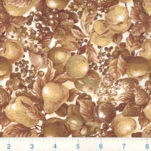  45 Wide Bakers Delight Fruits Chestnut Fabric By The 