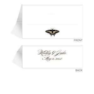  210 Personalized Place Cards   Butterfly Frame of Four In 