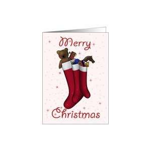 christmas stockings presents Card