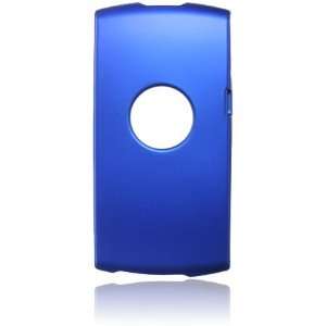  Sony Ericsson Vivaz Rubberized Shield Hard Case   Blue 