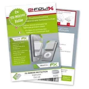  2 x atFoliX FX Mirror Stylish screen protector for Sony DSC H9 